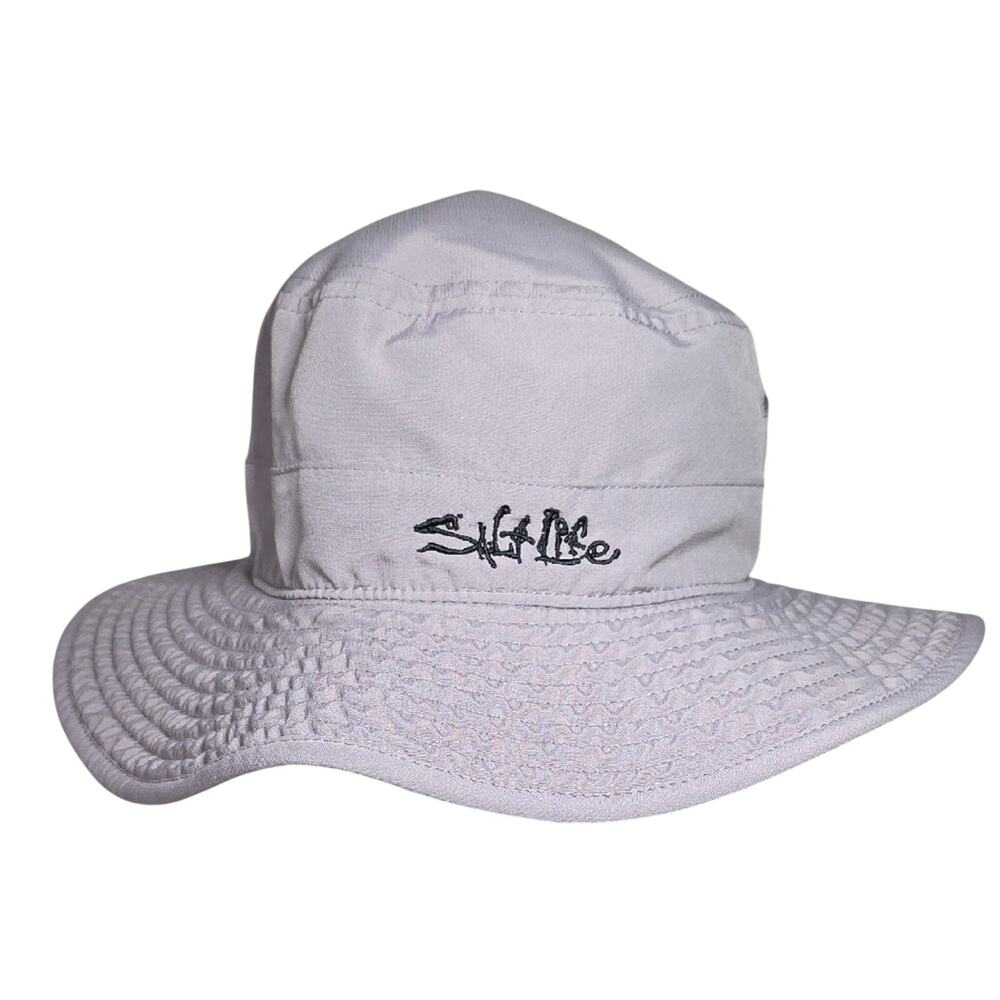 Salt Life Grey Sandbar Boonie Light Grey Hat Adult OSFM